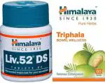 HIMALAYA Liv.52 DS Tablet (1 Pack) and Triphala for Bowel Wellness (1 Pack)
