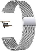 Black Lovies Silver Stainless Steel Smart Watch Strap For Samsung Gear S3 Classic Sm-R770