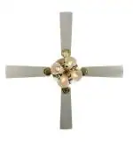 Usha Fontana Orchid 1280mm Ceiling Fan with Decorative Lights (Gold Ivory)