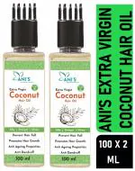 Extra Virgin fresh coconut oil for skin and hair 2 x 100 Ml