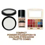LADYEYE Fashion Makeup Kit for Girls With Eyeshadow Palette, Compact Powder & Liquid Foundation Set
