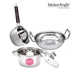 Kitchen Krafts 3 pcs cookware set (dutch oven 16cm +saucepan 16cm+ kadai 11