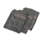 SHOP BY ROOM Black and white Color Extra Large Wet and Dry Floor Cleaning Cloth ,Pottu, Pocha -24 inch x 24 inch - Pack of 3