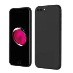 LIRAMARK Silicone Soft Back Cover Case for Apple iPhone 7 Plus / iPhone 8 Plus (Silicone Black)