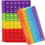 Best Combo - Pop it Fidget Notebook, Pop it Fidget Zipper Closer Pencil Pouch, Pop it Fidget Unicorn Sling Bag Best Gift Combo Stress Relief (Notebook and Pouch)