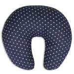 Dormyo Cradle Breast Feeding/Nursing Pillow (with Belt) Multifunction Pillow with 5 Different uses, Printed Water Resistant Cover Filled with 1 Kg Microfiber: Blue Polka