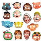 Festiko Cartoon Theme Cardboard Party Decoration Face Masks for Kids (Pack of 15)