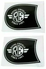 Kohli Bullet Accessories Black Sticker And Decal (Pack Of 2)