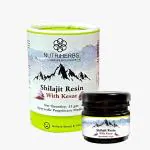 NUTRI HERBS Pure Himalayan Shilajit Resin with Kesar: Natural Energy Boost (15g Pack of 1)