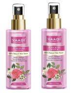 Vaadi Herbals Pvt Ltd Rose Water - 100% Natural & Pure, Pack of 110mlx2