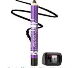 Plum Naturstudio All-Day-Wear Kohl Kajal, Matte Finish Black Brilliance With Free Sharpener, Smudge-Proof, Waterproof, 2-In-1 Eyeliner + Kajal Makeup, 1.2G