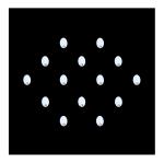 Comet Busters Beautiful Handcrafted Oval White Bindis With Silver Stone (6mm) (BIN2037)