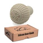 WolkomHome Car Accessories Gear Knob Cover Silicone Gear Shift Knob Cover Round Shape Nonslip Universal for All Round Shape Car Gear Color Beige