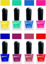OUR Beauty Multicolor High Quality Quick Dry Long Lasting Hd Colors Nail Polish 2Feb28, 64 ml (Set Of 8)
