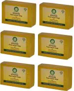 Khadi Herbal Natural Lemon Soap, 125 Gm Each (Pack Of 6)