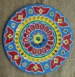 Kutch Craft Mud and Mirror Art Work Wall Hanging for Home Decoration, Size : 12