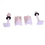 ELEGANT CASA Plastic Toilet Seat Cover Screw Hinges (white, 90 MM)