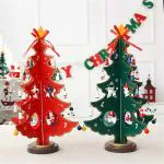 My Party Suppliers 3D DIY Christmas Tree with Ornaments for Home Decoration- Artificial X Mas Tree for Kids
