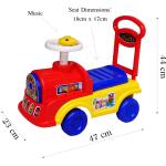 eHomeKart Playtool - Musical Baby Engine Ride-on with Backrest for Kids