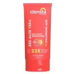 Clensta Red Aloe Vera Ultra Matte SPF 50 Sunscreen With 1% Hyaluronic Acid PA++++ UVA/UVB | All Skin Type | Women & Men | 50g