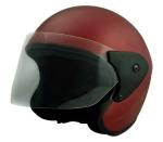 Sage Square Deltz Scooty (ISI Marked) Open Face Helmet for Men, Women (Red Matte)