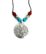 Astroghar Tibten Buddhism Eight Base Metal Pendant