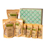 FoodCloud.in Munchies Desi Healthy Twist Gift Hamper- Healthy and Nutritious Snacks-Vegan, Gluten Free, High Protein & Baked or Roasted - Gift Box ( Pack of 7)