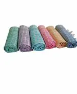 ASH Traders Sircilla Khadi Cotton Handloom Bath Towels Size 36/72Inch(90/180cm) 3/6feet Heavy Quality Pack of 6