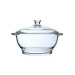 Cracker Transparent Glass Pougine Bowl Casserole 1000ml