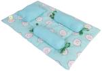 Kwitchy New Born Baby Bedding Set Cradle Mattress with Super Soft Pillow and Bolsters 4 Pcs Bedding Set (0-6 Months)