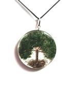 Astroghar Jade Tree Of Life Metal Green Pendant For Men And Women