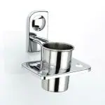 ZAP Platinum Series Silver Stainless Steel Toothbrush Holder