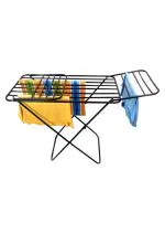 VIMART Heavy-Duty Floor Cloth Drying Rack for Large Laundry Loads / Collapsible Clothesline Rack for Outdoor Use