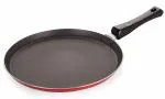 Nirlon Aluminum Non Stick Flat Dosa Tawa with Bakelite Handle 24cm[3 mm_Classic FT10]
