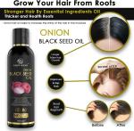 GLOW OCEAN - GLOW EVERYDAY Onion Blackseed oil For Hair Fall Control,Growth, Regrowth & Control Dandruff Hair Oil (100 ml)