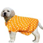 Western Era Super Soft Trendy Printed Shirt , Ultra Comfort Dog Apparel, Cotton Printed Breathable Basic Vest Dog Shirt, Cute Lightweight Thin Shirt For Your Furies (XLarge - 24 inch) (Polka Orange)