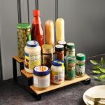 Kitchen Cupboard Space Saver Organizer -3 step (Wooden)