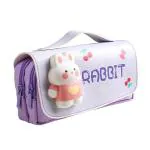 CLLEORA Rabbit Style Cute Pencil Pouch for Kids Spacious and Durable Unicorn Pencil Case for Girls and Boys Stationery Organizer with Zipper Perfect for School and Children Unique Gift Idea