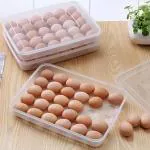 Styleys Egg Tray 30 Eggs Airtight Storage Container Plastic Box White S2172