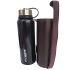 Probott Black Stainless Steel Vaccum Flask 1.1 L