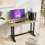 Ventuos Acacia Wood Computer Desk Table Office Living Room Bedroom Study Table Home Large Computer Writing Table.