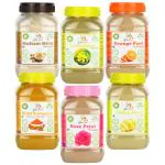 Glow Lush Wild Turmeric,Rose Petal,Multani mitti,Avarampoo,Orange & Lemon Peel Powder(100g Each)