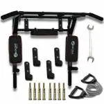 Hashtag fitness multi-functional height increasing pull up bar with double toning tube