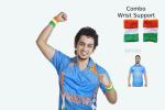 DYNEX Wrist Supporter and Jersey Combo for Cricket-Special Combo to cheer India In World Cup- (Size double extra Large)