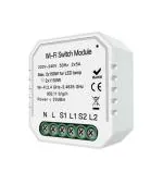 IFITech 10A Wi-Fi Smart 2 Gang Switch DIY Module for Smart Home Automation Solution Compatible with Alexa, Google Home and IFTTT Timer Controller, White
