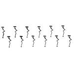 Comet Busters Ethnic Black Bindi (BIN432) Pack of 1