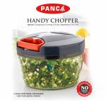 Flare Sanctum 450ml Chopper for Vegetables & Fruits Kitchen Dori Handy Manual Onion Dry Fruit Salad Maker Vegetable Quick String Chopper Machine, Cutter - 3 Stainless Steel Blades