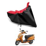 AASHTIK MART New TVS Jupiter 125 Universal Motorcycle Bike/Scooty Two Wheeler Safety Full Body Cover TVS Jupiter 125 Red Black Colour KK-513