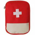 Ketzshop Travel Mini First Aid Kit Pouch Medicine Storage Bag Organiser Portable Survival For Home,Office,Travel,Car,Rescue Clinical,Outdoor Camping,Hiking (Multicolor,Pack Of 1)
