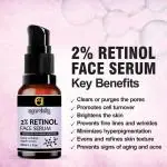 Ayurdaily 2 Percent Retinol Face Serum Advanced Collagen Booster For Deep Wrinkles And Repair, 30 Ml